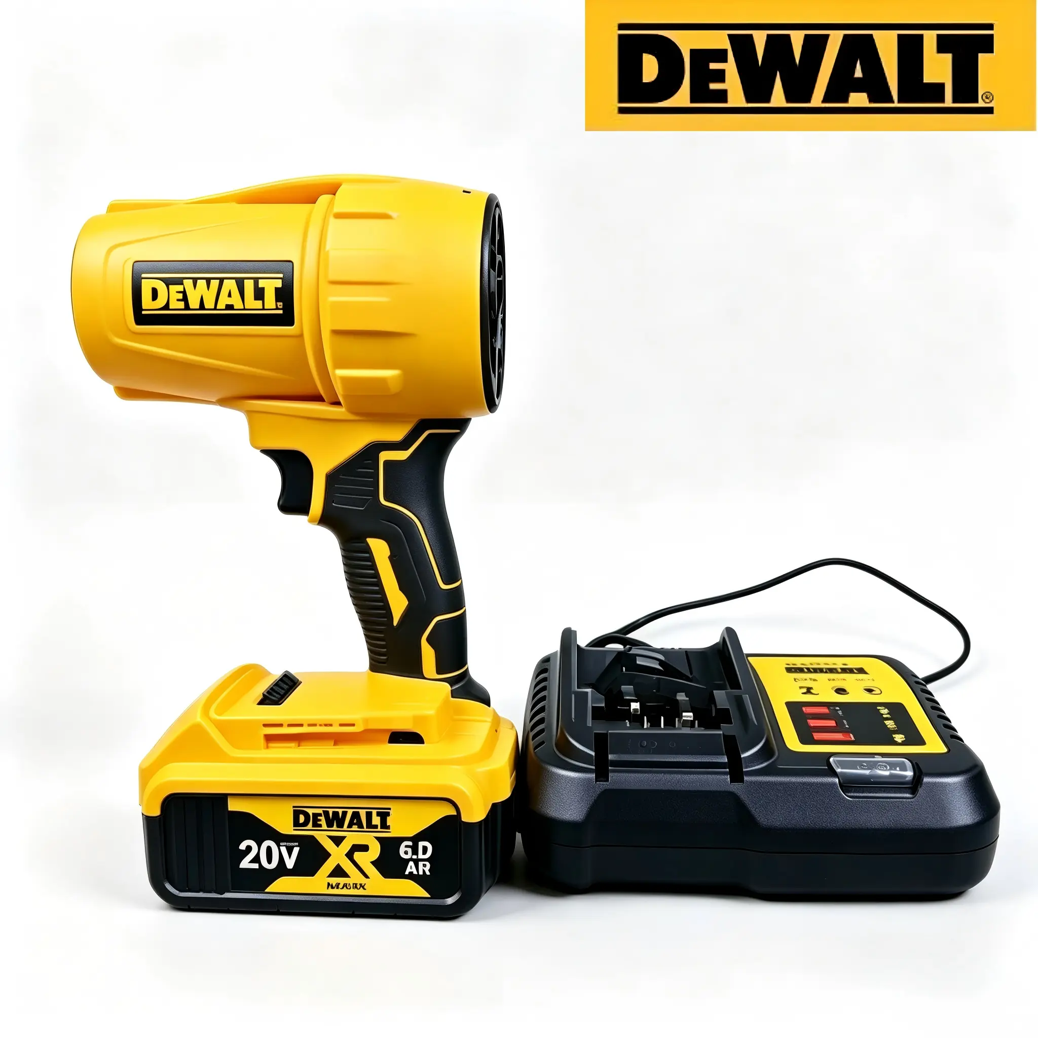 DEWALT 20V Power Brushless Cordless Air Blower - 30000RPM High RPM Flow Turbo Handheld Dust Remover, High-Power Dryer Fan for Garage Clean, Outdoor Surfaces, Tool Battery Hardware Kit Compatible