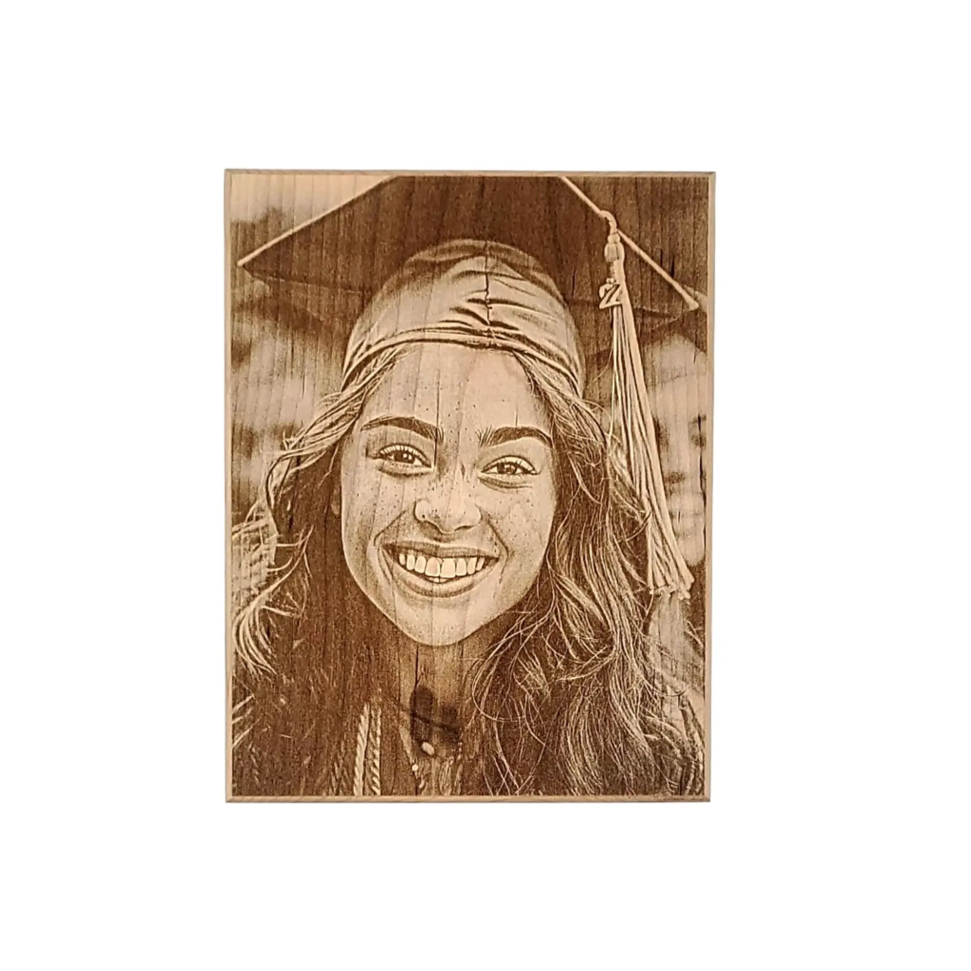 Solid Maple Hardwood Laser Engraved Photo - WP001