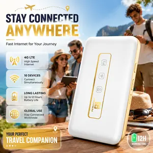Travel Smarter with FIRSTNUM M5 portable wifi device WiFi 6 Speed No SIM No Contract 13 Hour Battery Global Hotspot for 150 Plus Countries