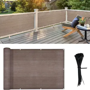 90% Sunshade Curtain, Garden Shade Net, Mesh Tarp with Eyelets, Ideal for Plant Cover, Patio, Greenhouse, Carport, Dog Kennel, Coffee