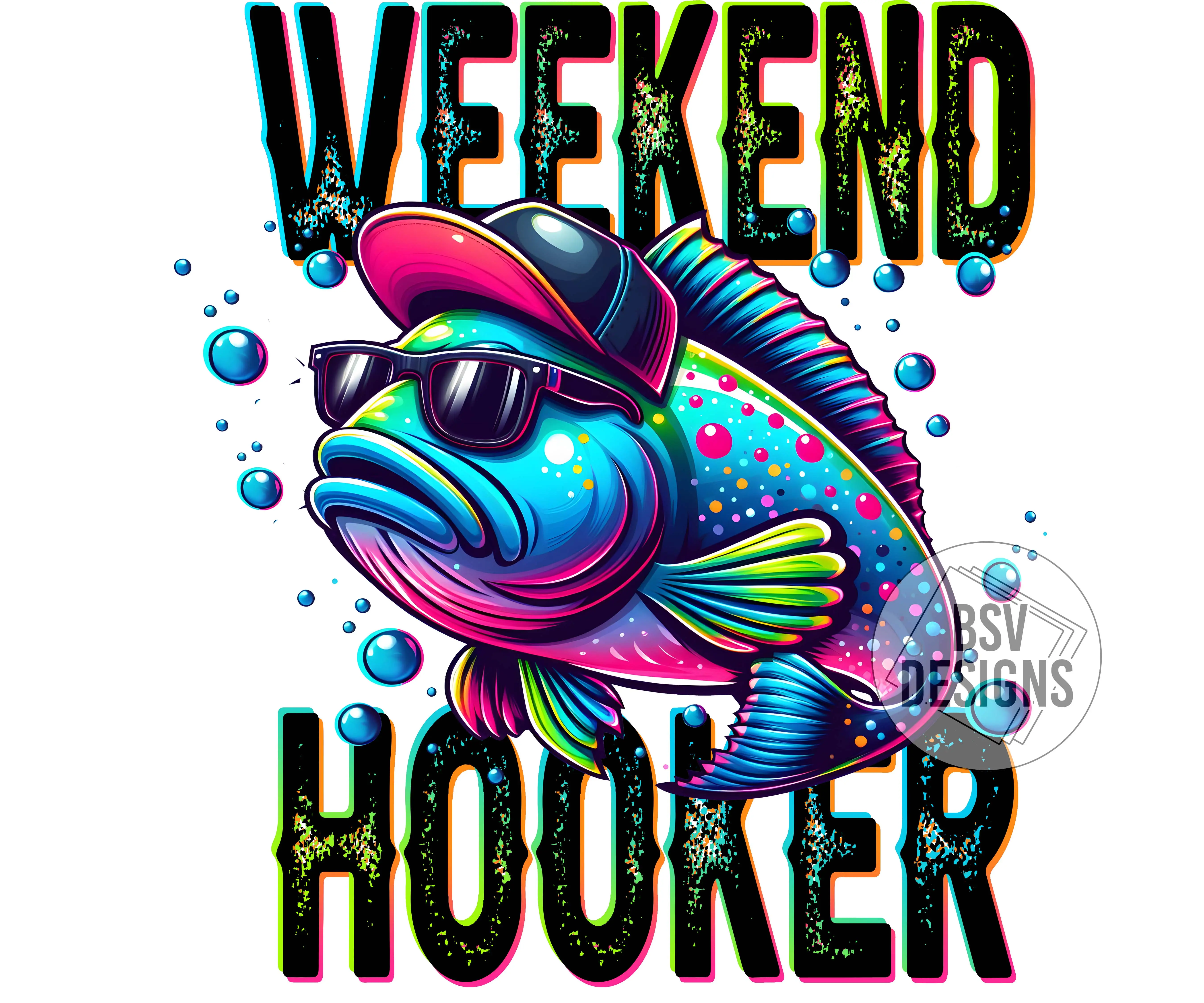 Fishing High-quality Sublimation Transfers 11 Inch