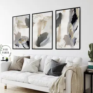 Neutral Abstract Wall Art,Black,Neutral Art,Bedroom,Set of 3 Prints,Set of 3 Beige Prints,Living Room Art,Abstract Art Print,Home,Wall Art