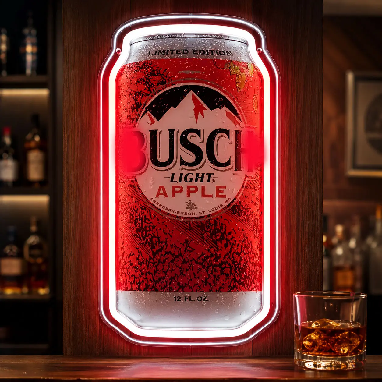 Beer Can Neon Sign LED Light for Home Bar, Man Cave Decor, USB Powered Wall Light, Gift for Beer Lovers