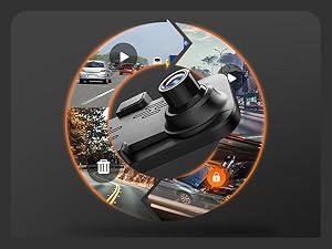 WOLFBOX G840S 12" 4K Mirror Dash Cam with GPS & 32GB Card, 2160P Full HD Smart Rearview Mirror for Cars Trucks, Dual Cameras, Night Vision, Parking Assistance - Automotive Driving Recorder TikTokShopHolidayHaul