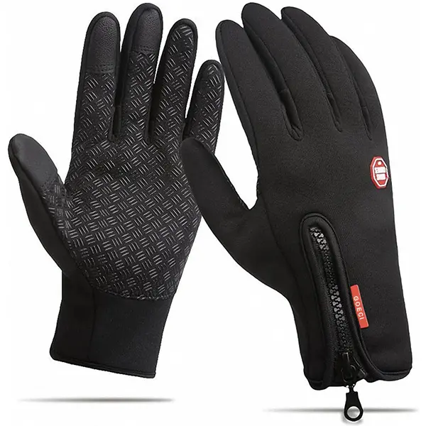 Outdoor Winter Gloves, Touchscreen and Windproof Full-Finger Gloves for Sports, Travel, and Daily Activities