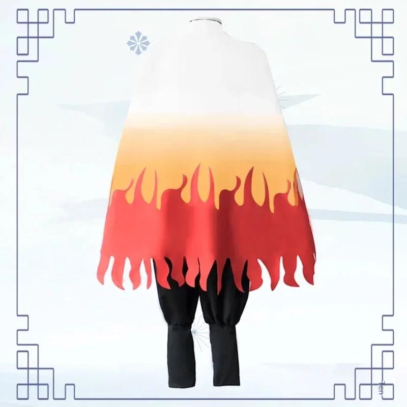 2026 Halloween Anime Rengoku Kyoujurou Cosplay Custume Kimono Wig Uniforms Adult Kids Party Halloween Gift Dress Gifts