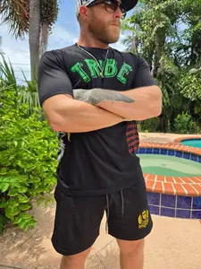 Success Is Certain Logo Shorts 6" Inseam - 100% Breathable Cotton Summer Wear for Ultimate Comfort & Style Menswear
