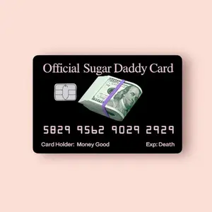 Official Sugar Daddy Card Credit Card Sticker Debit Skin Decal Cover
