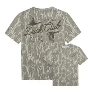Riley Green Duck Club Real Tree Classic Camo - Fit Tee – Performance Hunting Shirt Original Bottomland, Duck Hunting 3D, Gift for Him, Style Camo