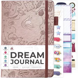 Dream Journal - Guided Dream Diary for Women, Men &  - Hardcover Dream Notebook - Log Book for Dream Journaling (Rose )