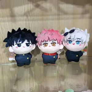 10cm Anime Jujutsu Kaisen Gojo Satoru Fushiguro Megumi Nanami Kento Geto Suguru Okkotsu Yuta Itadori Yuji Idol Plush Keychain Pe