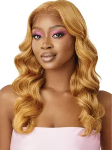 Outre Airtied 100% Fully Hand-Tied Wig - Human Hair Blend - Natural Body Wave 22"