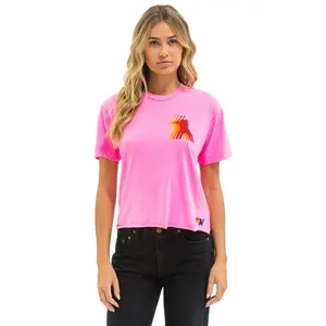 PHILLIES AVIATOR NATION BOYFRIEND TEE - NEON PINK