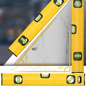 High Precision Level with Magnetic Base, Durable Rustproof Design, Accurate Measurement Tool for Construction & DIY Projects