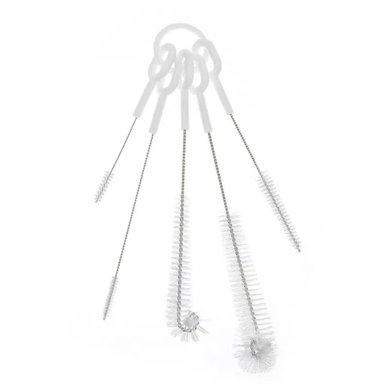 Straw Cleaner Brushes Sets, Long Handle Bottle Cleaner 5 Pieces Botthle Cleaning Brush and Nylon Tube Brush Brush Kit for Sippy Cup, Tumbler, Water Bottle, Drinking Straw