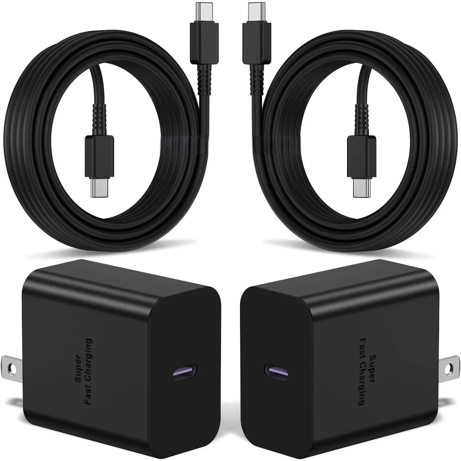 2Pack 45W USB C Super Fast Charging, USB C Wall Charger and 6ft Type C Cord Compatible with Samsung Galaxy S25 Ultra/S25/S25+/S24 Ultra/S24 Plus/S24+/S23 Ultra/S23+/S22 Ultra/S22 Plus/S21/Note 20