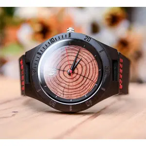 Handmade Original Wood Grain Watches for Men with Premium Leather Strap
