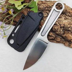 High Hardness Full Tang  Forging Fixed Blade Knife Outdoor Camping Knives with K Sheath, Great Men Tool Gifts for Him