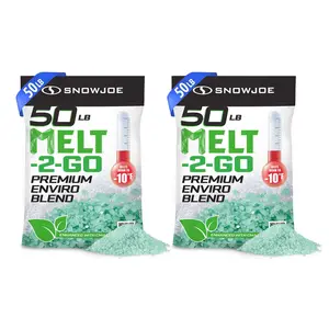 Snow Joe 2 Pack Enviro Blend Ice Snow Melt, Safe for Concrete & Plants, 50 lb