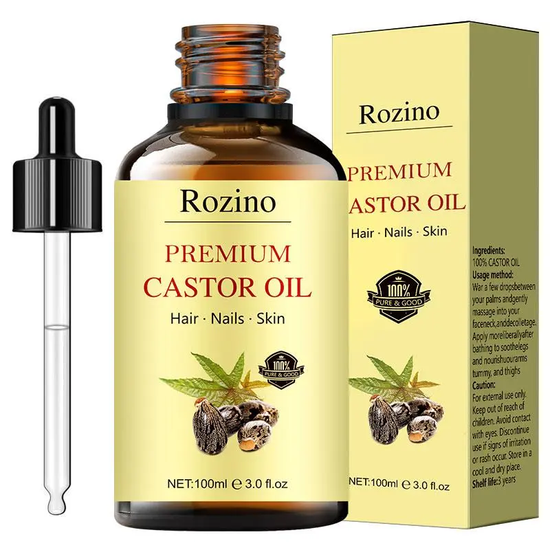 Castor Essential Oil, Moisturizing Hair & Nail Care Oil, Hair & Scalp Care Product for Women & Men, Haircare, Moisturizer, Hydrate