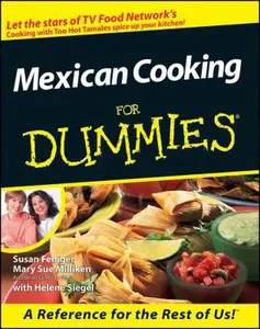 USED Book - Mexican Cooking for Dummies by Mary Sue Milliken (Paperback) - english