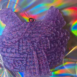 Purple Hen On Nest Freshie