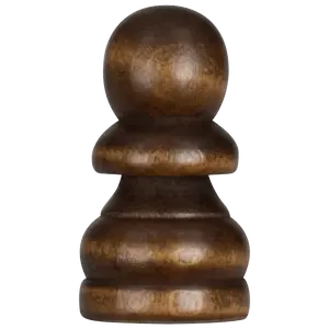MegaChess 3 Inch Dark Rubber Tree Pawn Giant Chess Piece