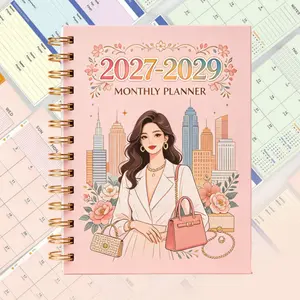 2027-2029 Monthly Planner - 3-Year Edition with 36 Monthly Plans and Calendars, covering January 2027 to December 2029. Sized 5.5 inches x 8.3 inches, it includes reminders of important holidays, sections for simple annual income and expense recording, a
