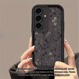 Minimalist Floral Design Case for Samsung Galaxy S24 Plus S25 S23 S22 S21 Ultra FE S24+ Patterned Soft TPU Full Camera lens Protection Rugged Phone Cover Gift 2D printing Protective Cellphone