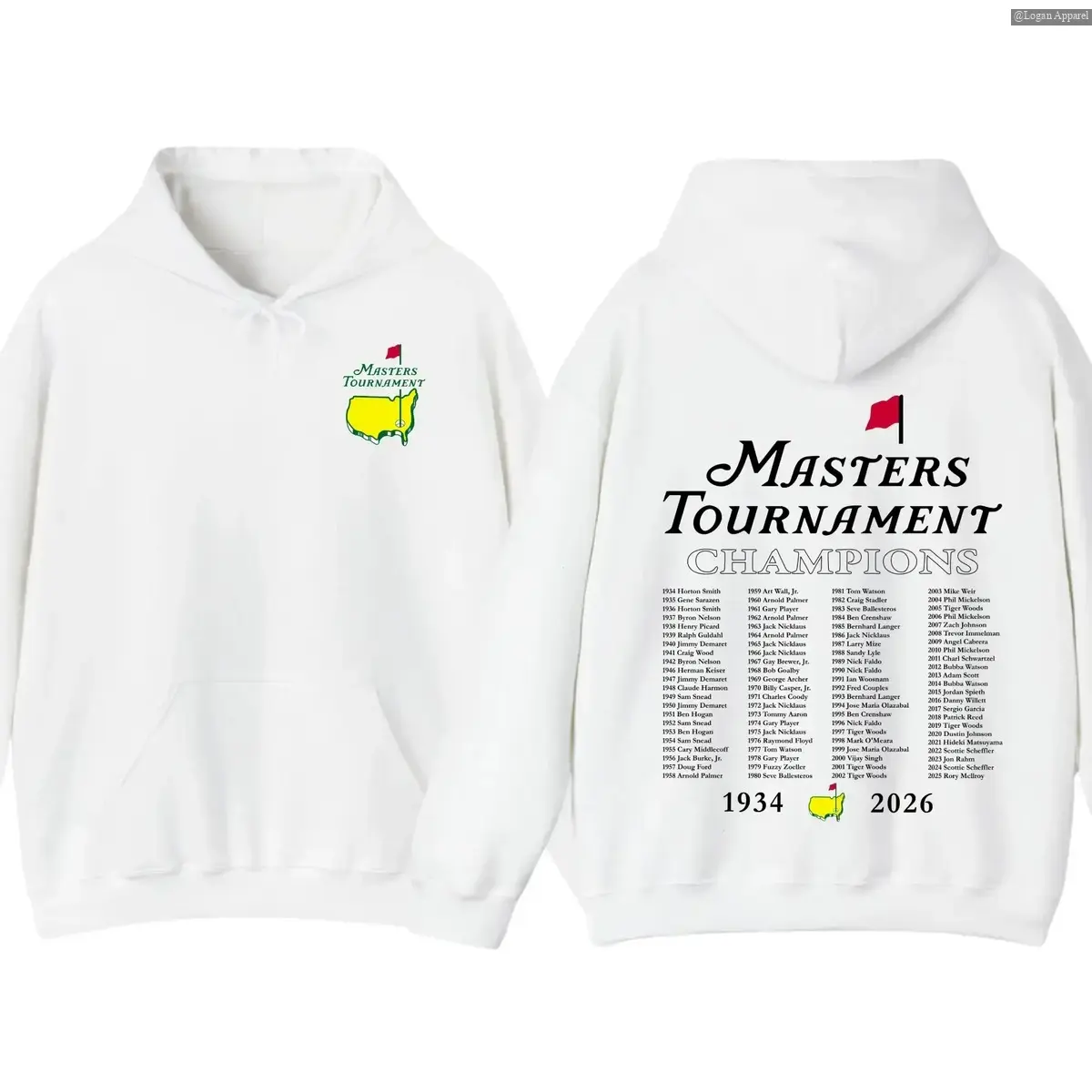 Masters Golf 2026 Tournament Hoodie, Golf Tournament Hoodie, The Masters Golf Cup 2 Sided Hoodie, Trendy Augusta Masters, Gifts For Men, Gifts For Boyfriends Logan Apparel