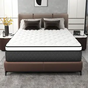 12" 14" Mattress Twin, Full, Queen, King, Memory Foam,Boxed with 7-Zone Design, Medium Firm Feel Hybrid mattress,ergonomic design, medium firmness, CertiPUR-US,fiberglass-free, high-quality edge support, gel memory foam infuse,sweet night