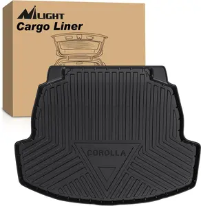 Nilight Cargo Mats - Direct-Fit All-Weather Heavy-Duty Floor Liners, Car Accessory for Toyota Corolla Sedan & Hybrid 2020-2024