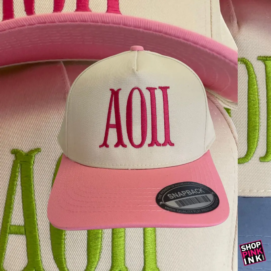 Alpha Omicron Pi - The Duo Flair Hat - 25615 Alpha Omicron Pi - The Duo Flair Hat - 25615