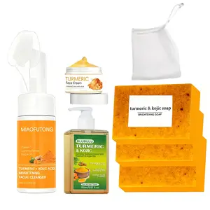 Turmeric Wash and Care five PieceSetTurmericCleansing Mousse, ,shampooTurmeric SoapFacial Turmeric SoapFacialCleansing Skincare FacialCleansing CleanserFacial Wash Comfort