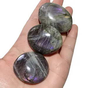 Purple Light Labradorite Exquisite Crystal Palm Home Decor Healing Reiki Meditation Spiritual Quartz Geodes Smoky Quartz Cluster Unique Pattern