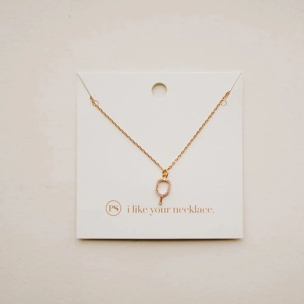 Pave The Way Pickleball Necklace