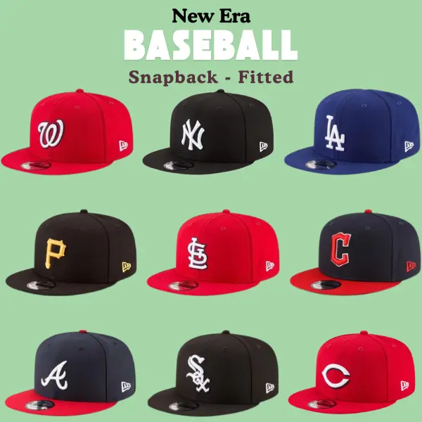 New Era MLB LA Dodgers & NY Yankees 9FIFTY 59FIFTY Cap – Premium Fitted Snapback Gorras for Men Women, Adjustable Baseball Hat, High Quality Embroidery, Vintage Streetwear Style, Comfortable Fit, Perfect Everyday MLB Fashion.