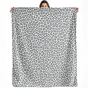 Leopard Print Blanket Black And White Leopard Throw Blanket