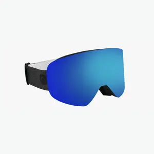 Sugarloaf Magnetic Lens System Snow Goggles - Polarized Blue Mirrored Lens for Bluebird Days, Anti Fog Coating, Medium - Large fit