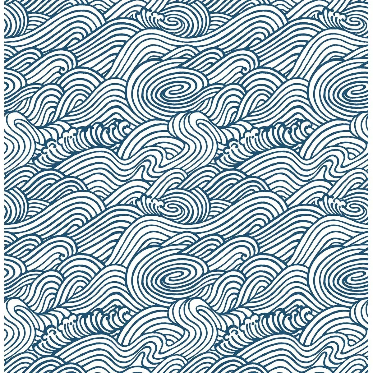 212 MAIN Modern Navy Saybrook Peel & Stick Wallpaper, NUS3562 Single Roll Self-Adhesive Home Decor Wall Covering with Easy Removal, Repositionable Feature