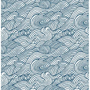 212 MAIN Modern Navy Saybrook Peel & Stick Wallpaper, NUS3562 Single Roll Self-Adhesive Home Decor Wall Covering with Easy Removal, Repositionable Feature