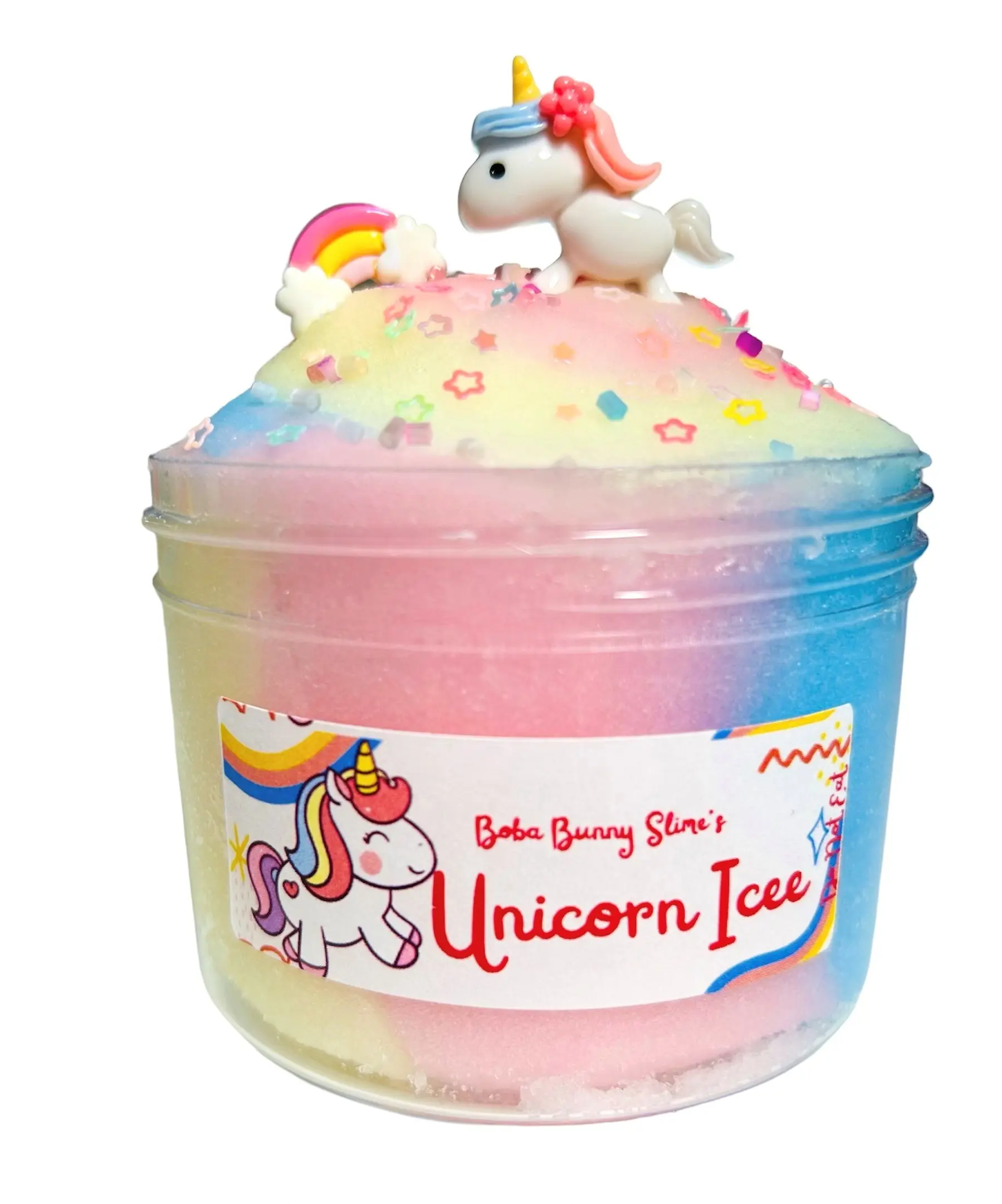 Unicorn Icee- Icy and Jelly Slime - 8oz - scented - Made in USA
