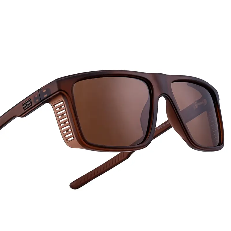 shockwave glasses-Men's Classic Modern UV Protection Polycarbonate Sunglasses - Square Polarized TAC Lenses, UV400, Full Rim Vented Frame, Durable for Long-Term Use, Easy to Match Any Outfit, Ideal for Driving, Outdoor Activities, Uv Protection Lens