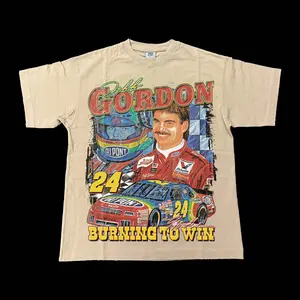 Jeff Gordon 24 Burning To Win TShirt, Vintage NASCAR Racing Graphic Tee, Soft Cotton Fabric, Unisex Fit for Men Women Fans, Perfect Gift for Racing Lovers