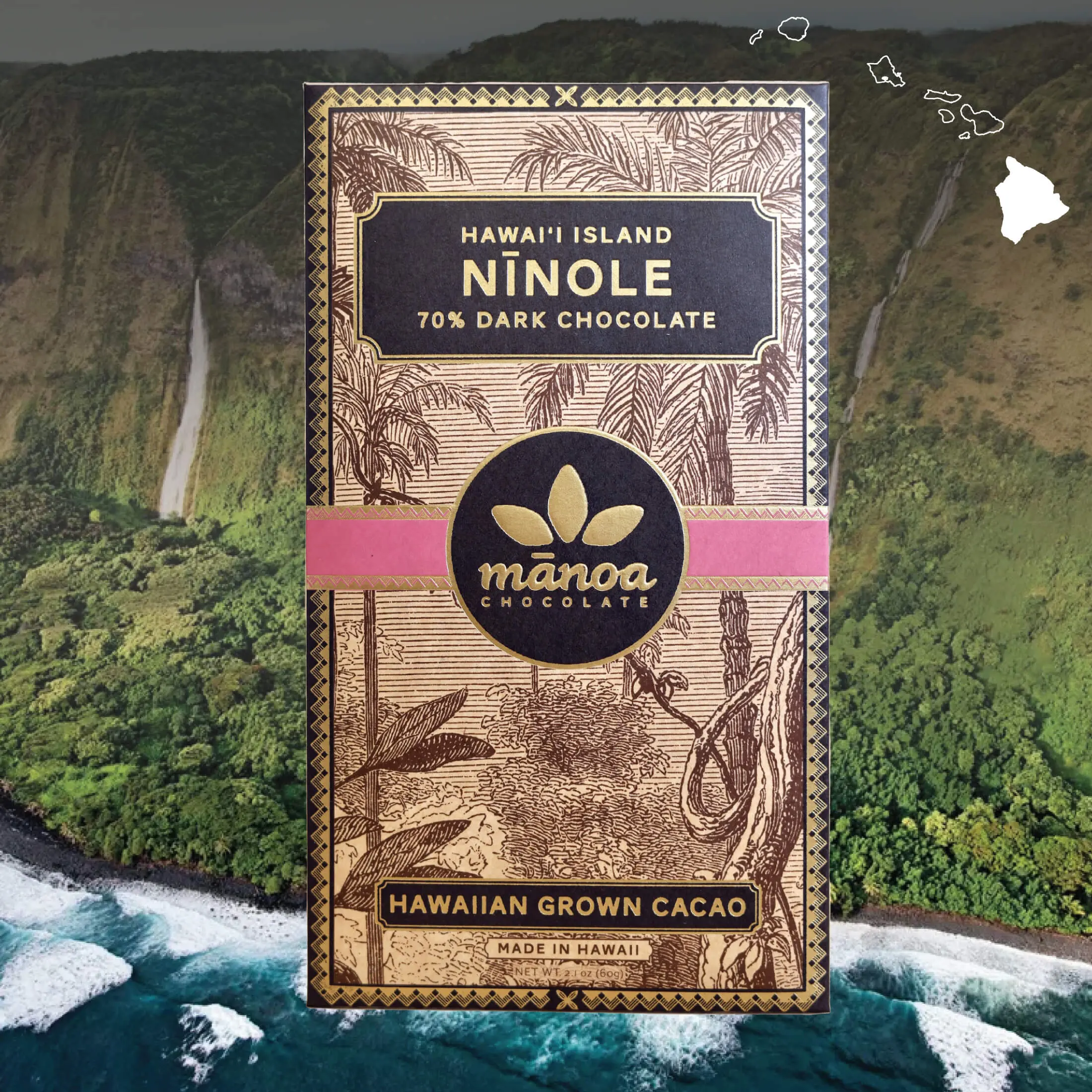 Nīnole Hawaiʻi Island Chocolate Bar 70%