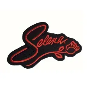1 pc Selena Embroidered Patch with English Letters - Stylish Sting Design