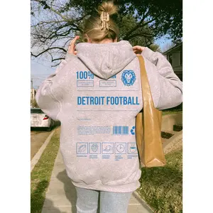 Detroit Football Season Hoodie, Cozy Game Day Sweatshirt for Women & Men, Fall Tailgate Outfit, Midwest Sports Fan Gift, Stadium Pullover Hoodie - Sweatshirt
