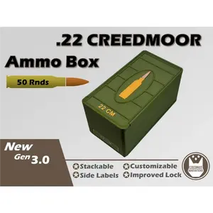 Ammo Storage Box .22 Creedmoor 50 Rounds
