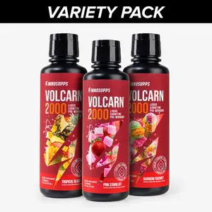 Inno Supps Volcarn 2000 – 3 Pack of Liquid L-Carnitine for Energy, Focus & Workout Performance Protein Supplement Lean Protein