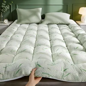 Mattress Topper Viscose Made from Bamboo Pillow Top Mattress Topper,1200 GSM Cooling Mattress Pad,2In Thick Pillow Top for Back Pain with 6"-18" Deep(California King,72"x84")